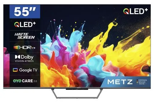 Televizor Metz 55MQE7600 — Recenzie, specificații și verdict despre performanța QLED 4K Smart TV