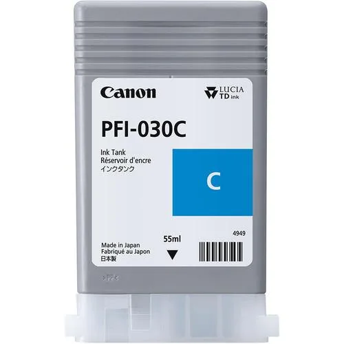 Cartus cerneala Canon PFI-030C Cyan — Recenzie, performanță și preț pentru Canon imagePROGRAF TA-20 și TA-30
