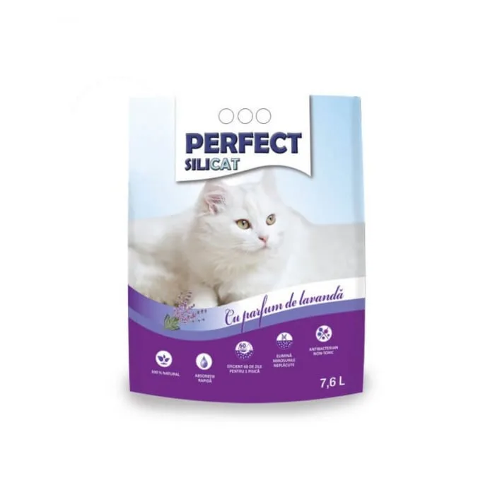 Preț Nisip Silicat Perfect cu lavandă 7,6 L — Recenzie și caracteristici