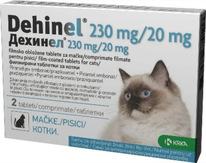 Dehinel cat KRKA — Recenzie despre eficiența antiparazitară internă pentru pisici