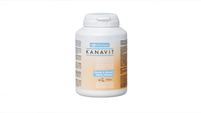 Recomandări pentru câini — Kanavit, 250 tablete, vitamine și minerale pentru sănătate