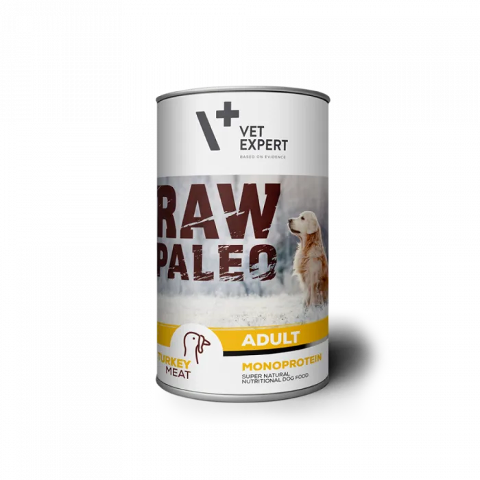 Hrana umedă Vet Expert RAW Paleo pentru câini adulți – Recenzie și preț