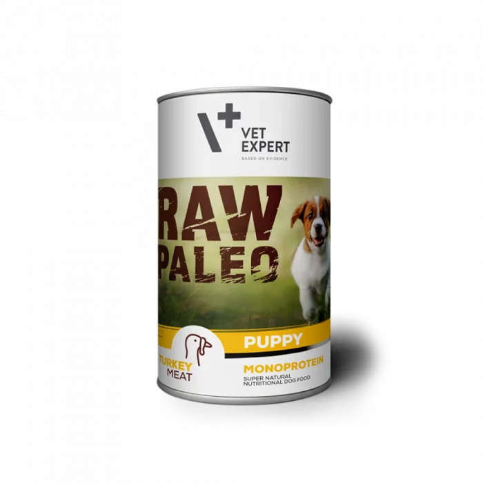 Hrana umedă pentru câini VET EXPERT RAW PALEO Puppy — Ghidul caracteristicilor și verdictul asupra prețului