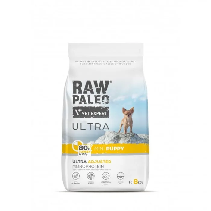 Hrana uscată pentru câini Vet Expert Raw Paleo Ultra Turkey Mini Puppy — Păreri și specificații