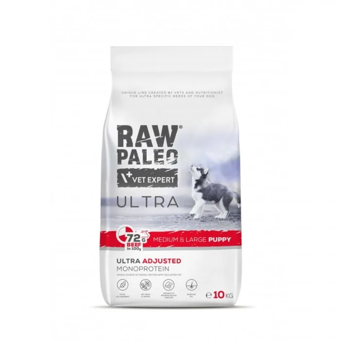 Hrana uscată pentru câini Vet Expert Raw Paleo Ultra Beef — Recenzie și performanță
