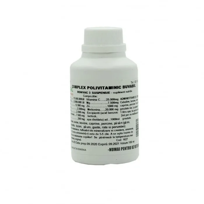 Complex polivitaminic Buvabil Romvac — Recenzie, beneficii și preț actualizat