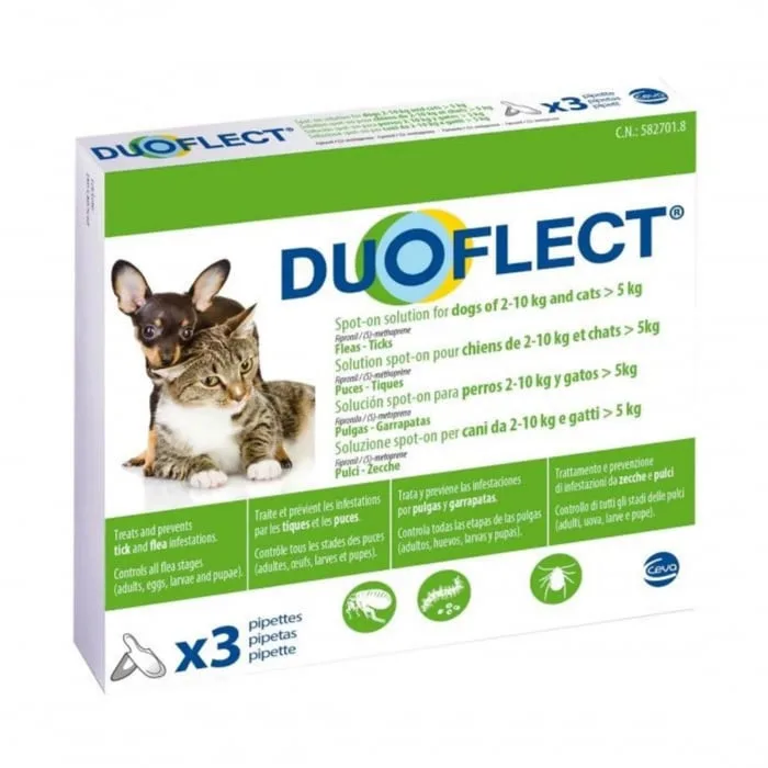 Valoare titlu Ceva Sante Duoflect — Recenzie preț și avantaje pentru câini 2-10 kg și pisici 5 kg