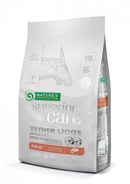 Natures Protection Superior Care White Dogs SmallMini — Recenzie și avantaje pentru eliminarea lacrimării