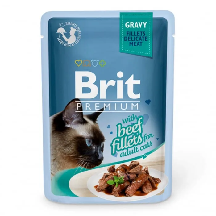 Brit Cat Delicate cu vita în sos — Recenzie despre calitate și preț