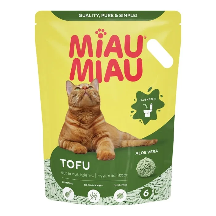 Nisip Pisici Miau Miau Tofu Aloe Vera — Recenzie preț și caracteristici