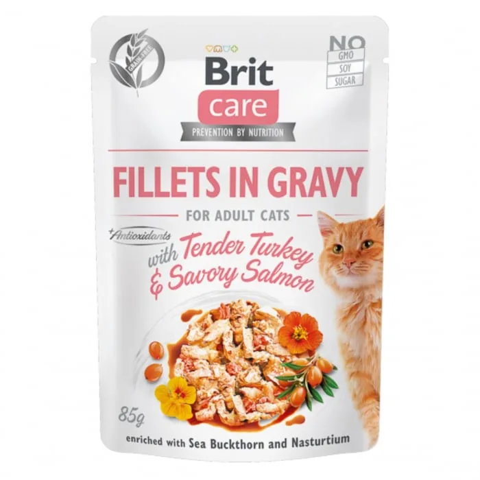 Brit Care Cat Fillets in Gravy — Recenzie, specificații și verdict pentru hrana umedă pentru pisici