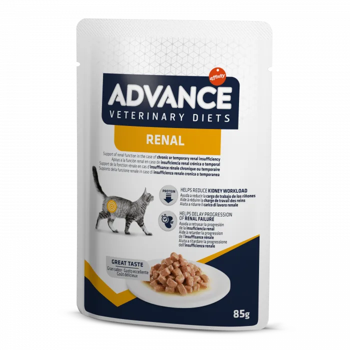 Hrana umedă pentru pisici Advance Renal — Recenzie și avantaje ale dietei complete