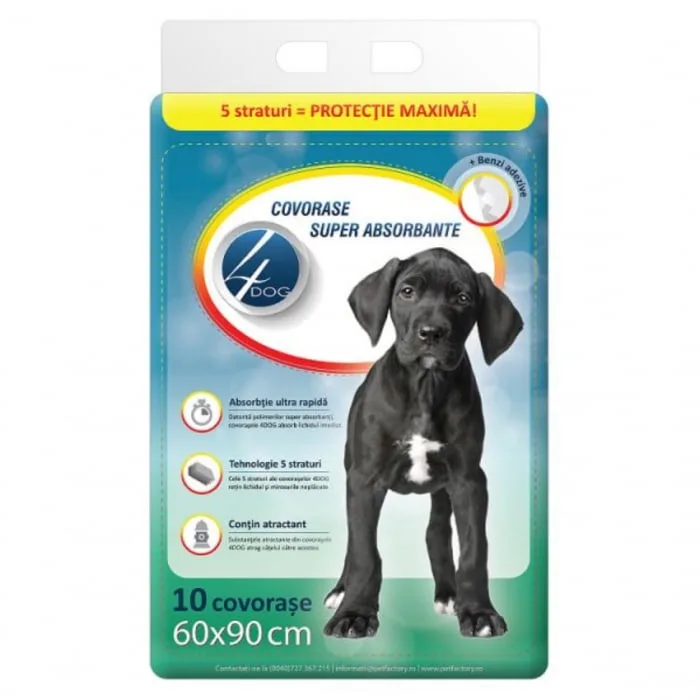 Covorașe absorbante 4Dog 60x90cm — Recenzie despre calitate, preț și avantaje