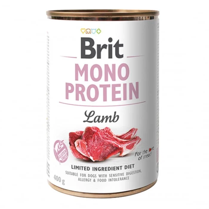 Hrană pentru câini Brit Mono Protein Lamb — Recenzie și specificații, 400 g