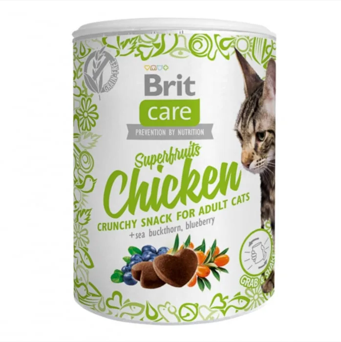 Brit Care Cat Snack Superfruits Chicken — Recenzie, beneficii și preț
