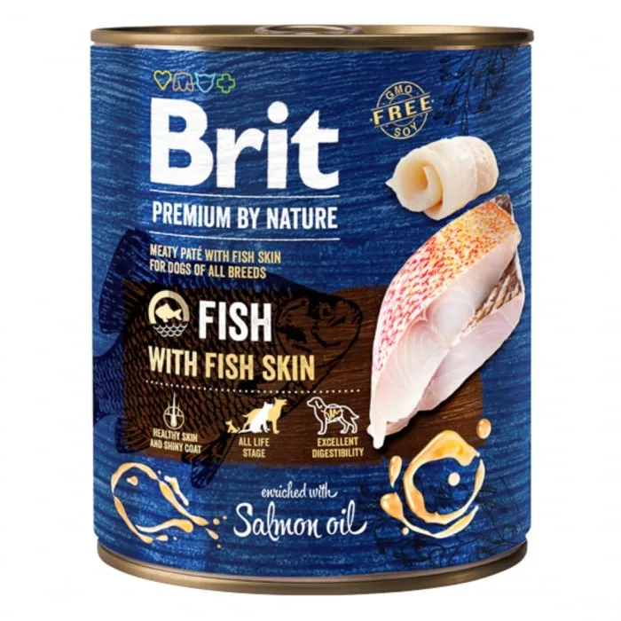 Brit Premium Fish with Fish Skin 800 g — Păreri și caracteristici despre conservă pentru câini
