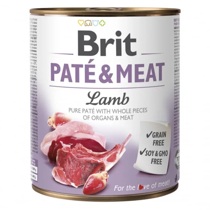 Hrana completă pentru câini Brit Premium Pate Meat Lamb — caracteristici, preț și verdict