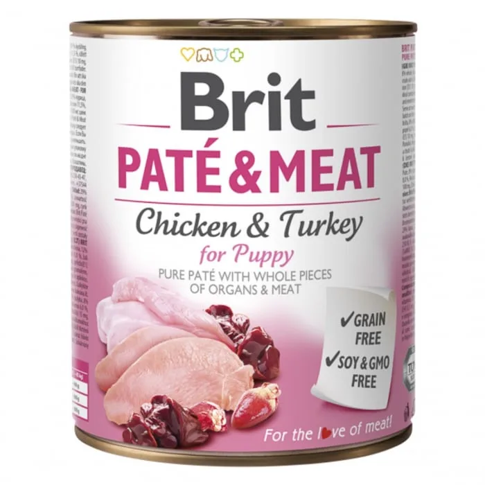 Hrana umedă Brit Pate and Meat Puppy 800 g — Recenzie și verdict asupra calității și avantajelor