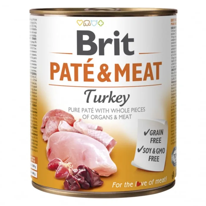 Brit Pate and Meat Turkey 800 g — Recenzie despre calitate și preț