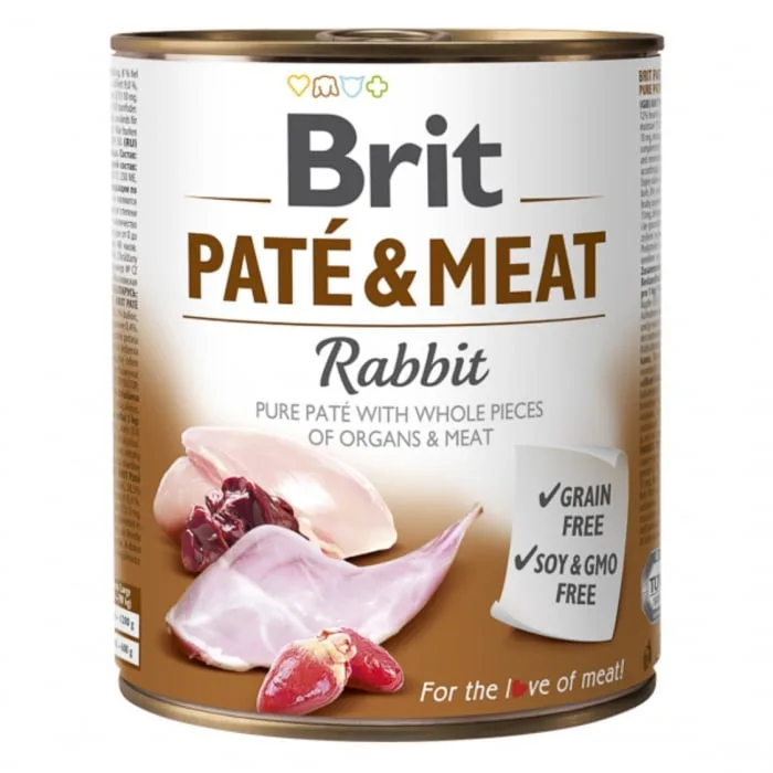 Brit Pate and Meat Rabbit 800 g — Recenzie despre calitate și avantaje