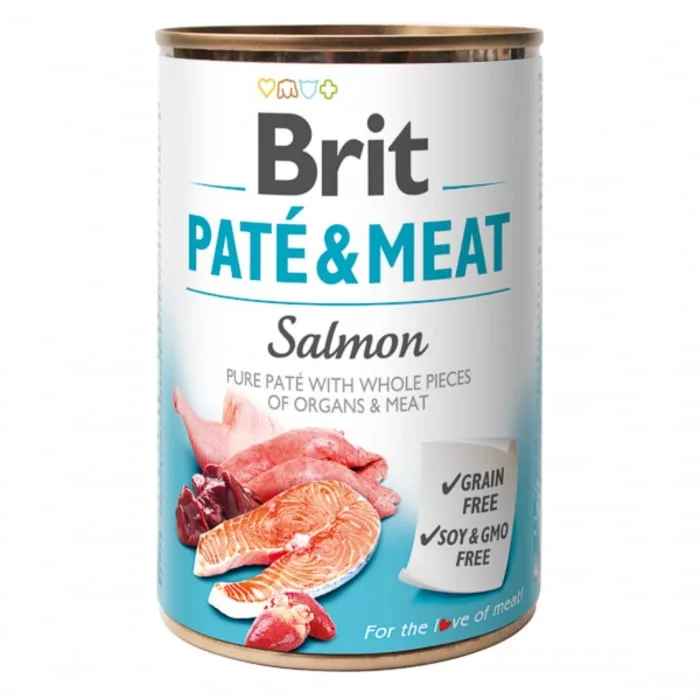 Hrana pentru câini Brit Pate and Meat Salmon 400 g — Păreri și caracteristici