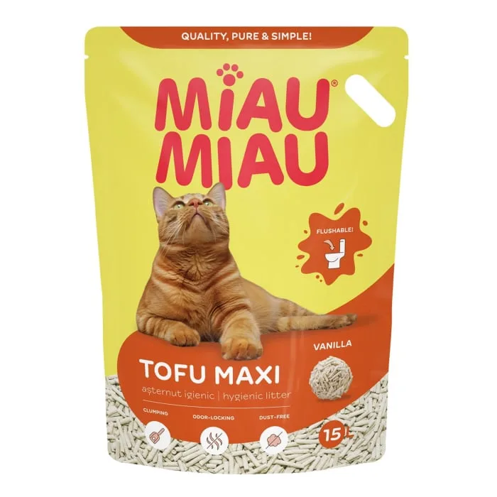 Nisip pisici Miau Miau Tofu Maxi — Recenzie preț și caracteristici