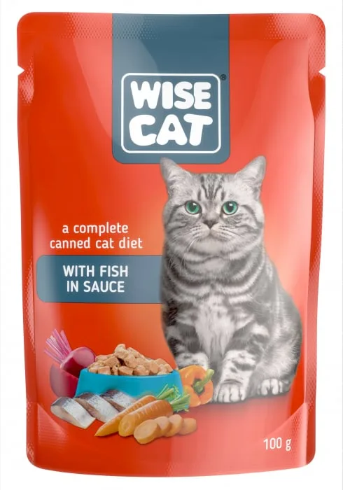 Wise cat, hrana umedă cu pește în sos — Recenzie, specificații și verdict