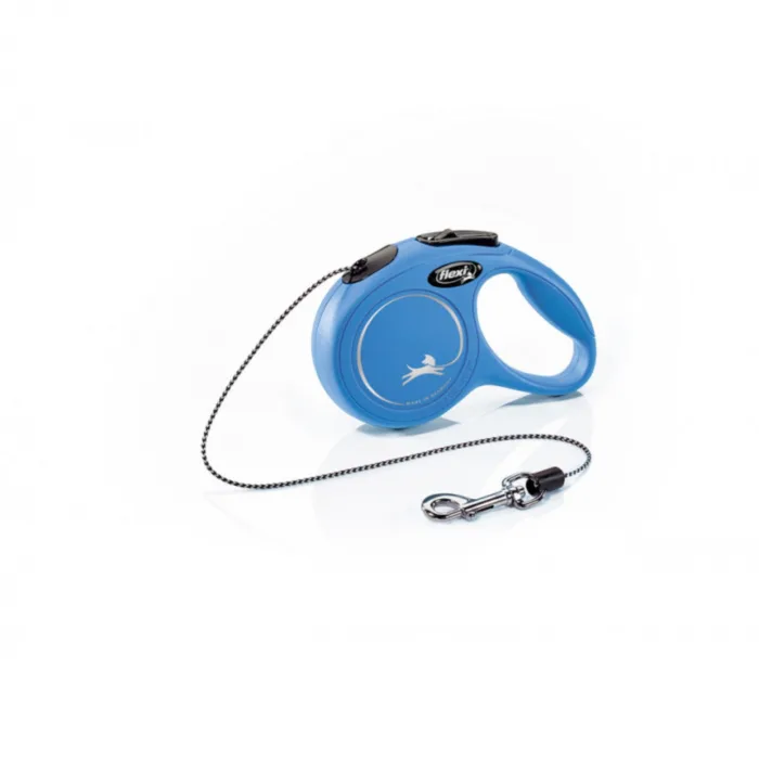 Lesa pentru câini Flexi New Classic Snur XS 3M Albastru — recenzie, preț și performanță