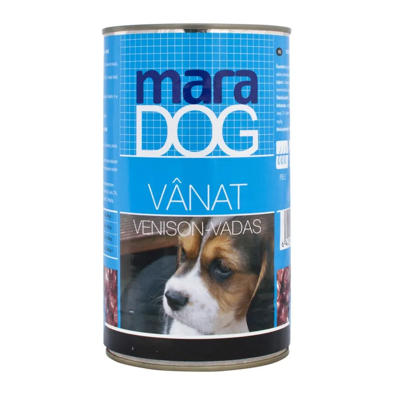 Hrana umedă pentru câini Maradog Caine Conserva Vanat — Recenzie, specificații și verdict