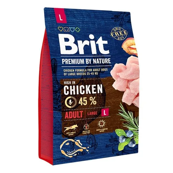 Hrana uscată Brit Premium by Nature Adult Large — Recenzie, calitate și preț pentru câini mari