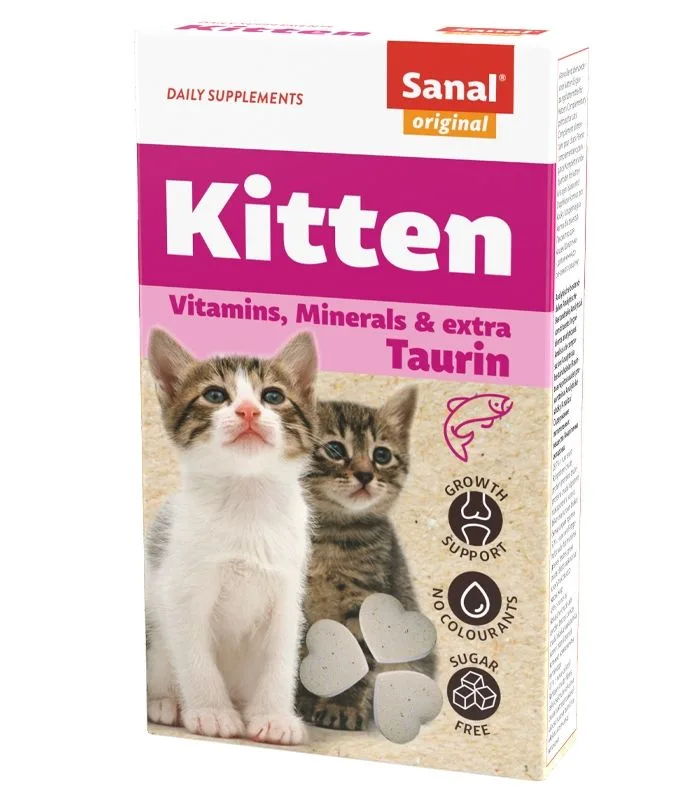 Sanal Kitten 40 tablete — Recenzie despre beneficiile pentru creștere sănătoasă a pisoiului
