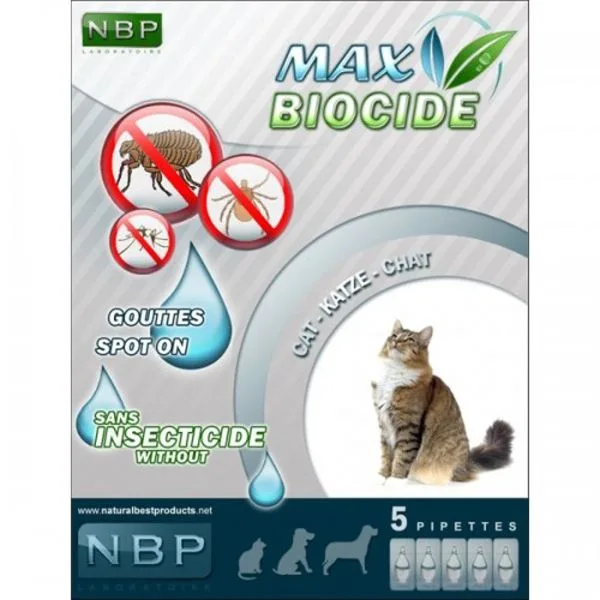 Pipete antiparazitare pentru pisici NBP — Recenzie și preț, 5 bucăți