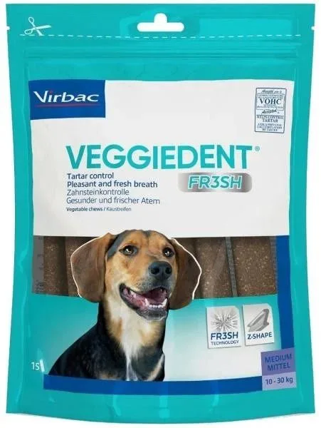 Veggiedent Fr3sh Medium Dog — Recenzie, beneficii pentru sănătate și respirație proaspătă