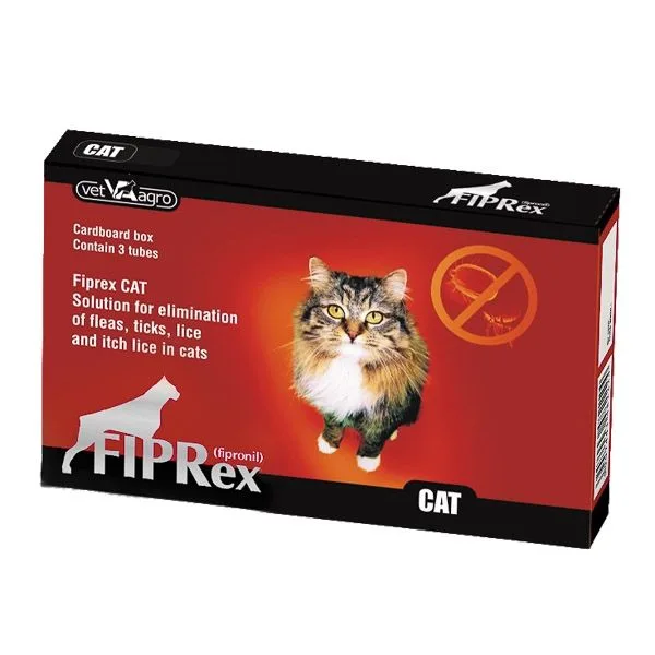 Fiprex Cat 3 pipete — Recenzie despre eficiența antiparazitare externe la pisici