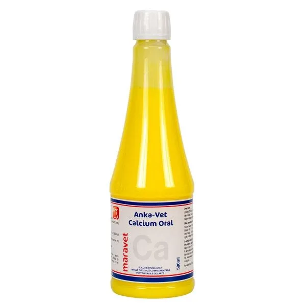 Valoare titlu Anka-vet Calcium Oral 500 ml — Recenzie, preț și caracteristici pentru vaci