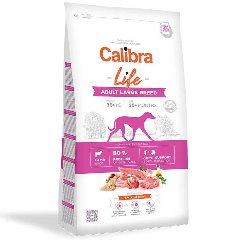 Calibra Dog Life Adult Large Lamb, 12 kg — Recenzie despre calitate, preț și beneficii