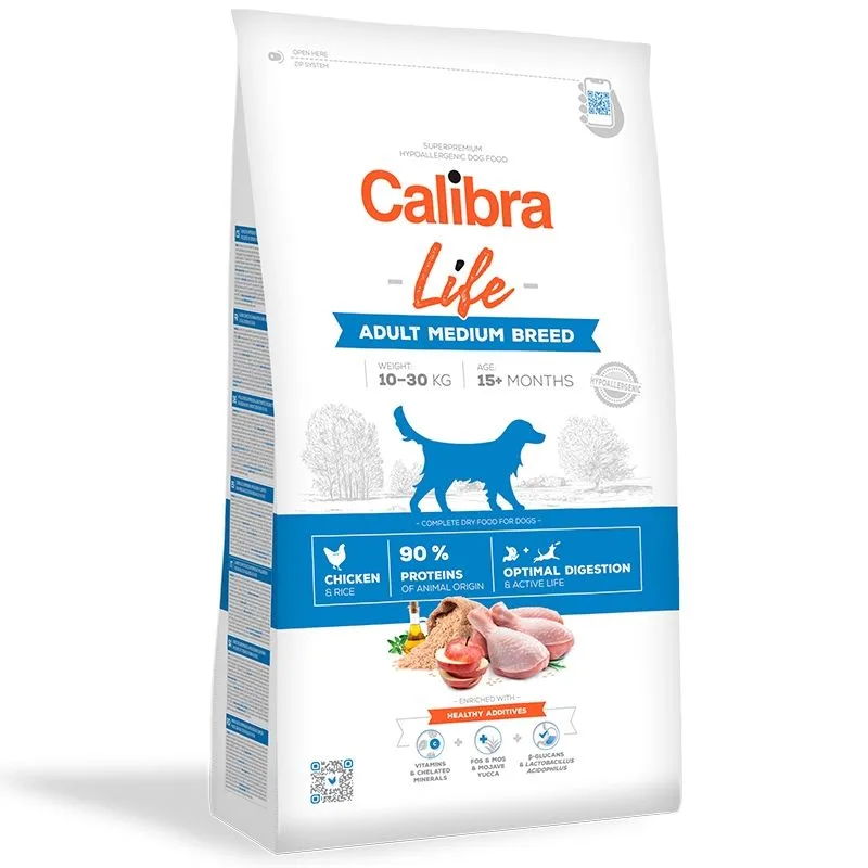Calibra Dog Life Adult Medium Breed Chicken — Păreri despre calitate și preț