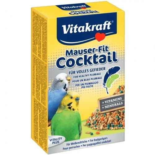 Valoare cocktail pentru păsări Vitakraft Pene — Recenzie și caracteristici pentru perusi
