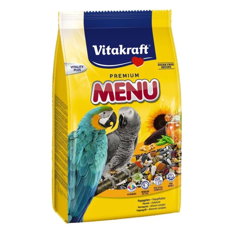 Hrana pentru papagali Vitakraft Premium Menu — Recenzie, calitate și preț