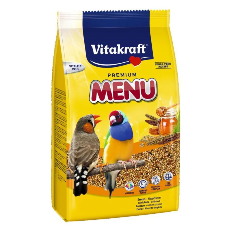 Recenzie Vitakraft Premium Menu — hrana pentru pasari exotice, 500 g