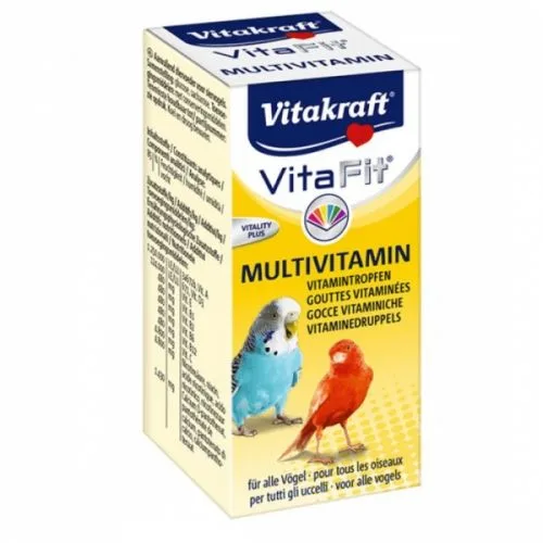Vitamine pentru păsări exotice Vitakraft Vitafit Multivitamin — Recenzie, beneficii și preț actualizat
