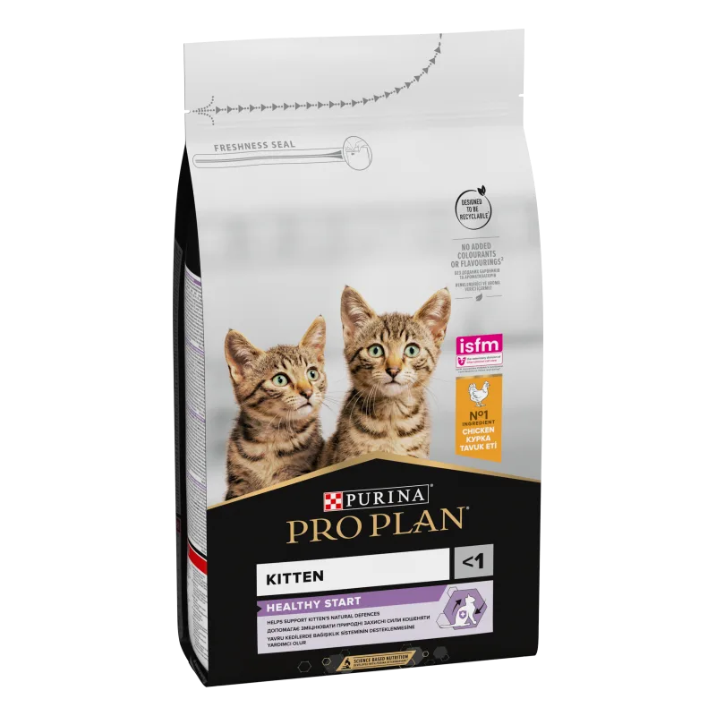 Hrana uscată pentru pui de pisică Purina Pro Plan Kitten Healthy Start — Recenzie și specificații