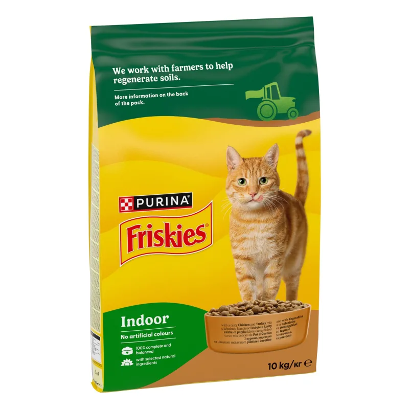 Hrana uscată pentru pisici Friskies Cat, Adult, Pui și Legume — Caracteristici și preț