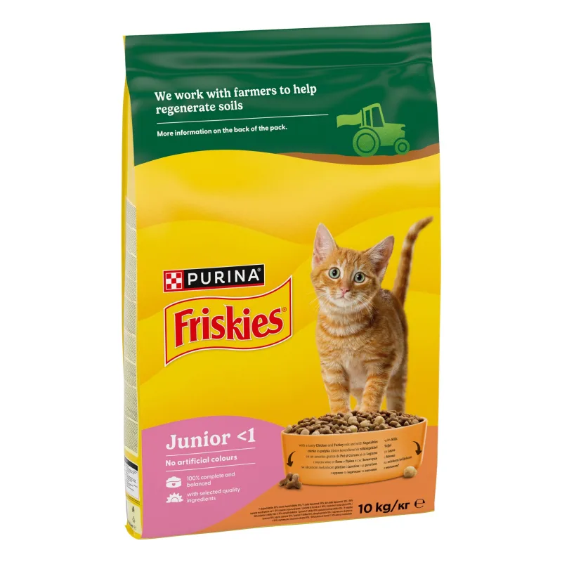 Hrana uscată pentru pisici Friskies Cat Junior — Caracteristici, preț și verdict