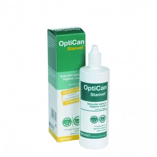 OptiCan 125 ml — Recenzie despre eficiența soluției pentru ochi la animale