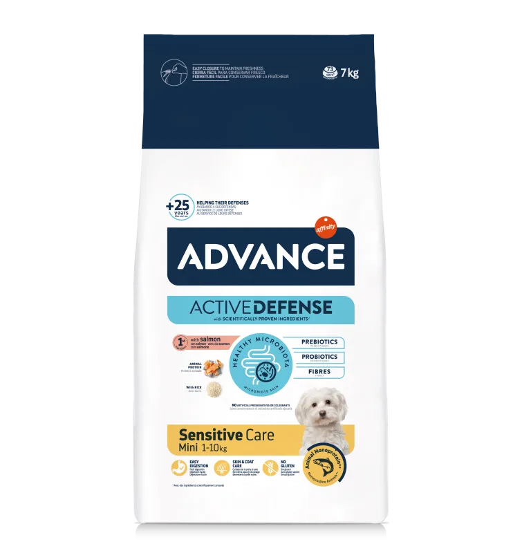 Advance Dog Mini Sensitive Somon & Orez — Recenzie, caracteristici și preț actualizat