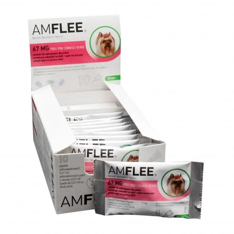 Amflee Dog 3 Pipete x 67 mg — Recenzie, specificații și verdict pentru prevenirea puricilor și capușelor