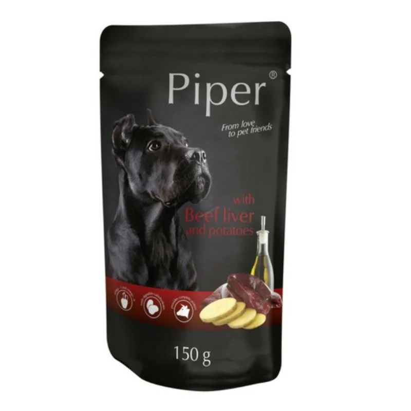 Piper pentru câini adulți cu ficat de vită și cartofi — Recenzie și caracteristici