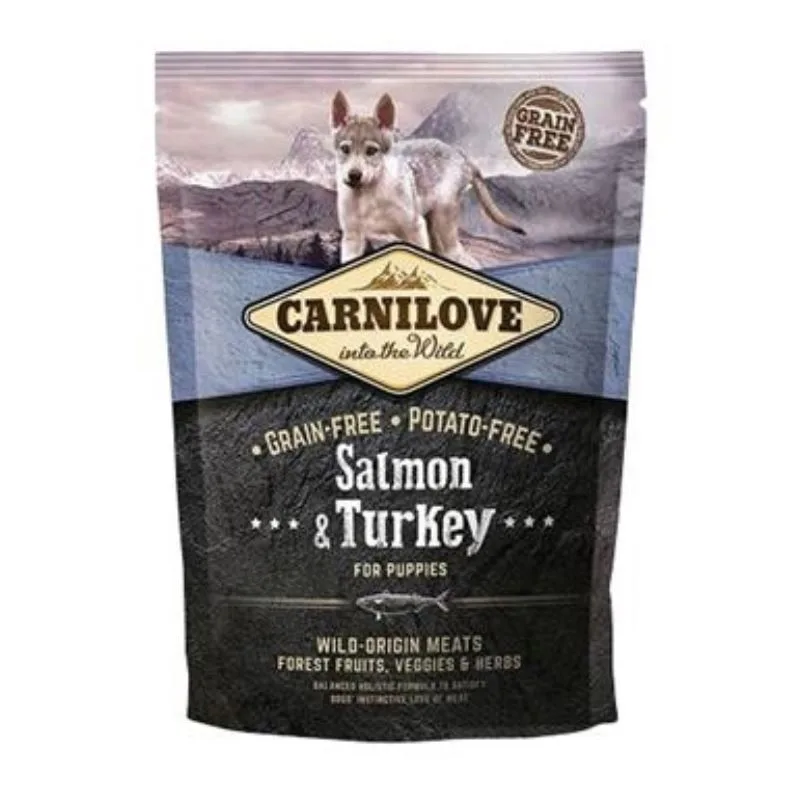 Hrana uscată Carnilove Salmon & Turkey pentru pui de talie mare — Specificații, calitate și verdict