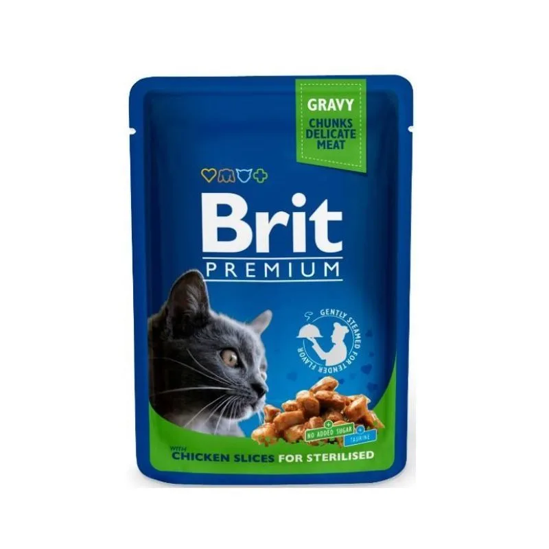 Hrana umedă pentru pisici Brit Premium Sterilised Cat — Recenzie, specificații și verdict